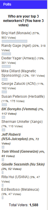 Top 3 networkers 2009