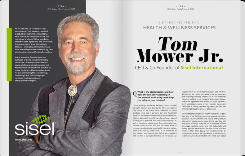 CEO Magazine recognizes Tom Mower Jr of Sisel International