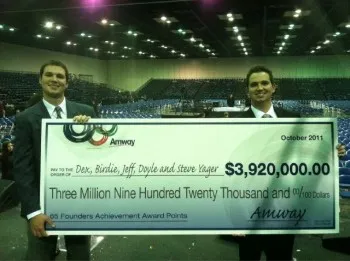 Dexter Yager Amway Bonus Check 2011