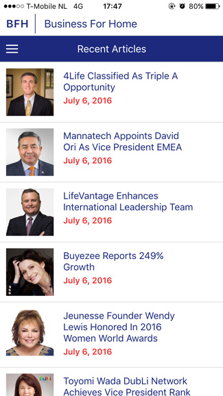 Business For Home News App Version 2.0